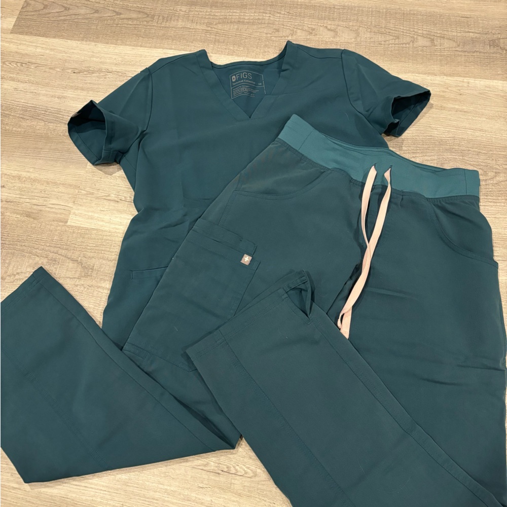 Figs Caribbean blue set.